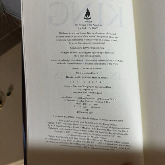 LOT Stephen King 1st Edition/1st Printing Insomnia + Hearts In Atlantis ‘94 ‘99 - Picture 7 of 12